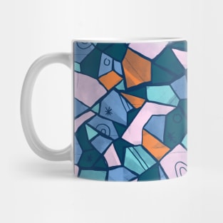 Navy Solid Shapes Mug